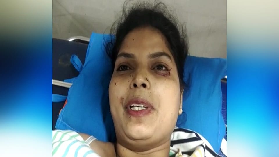 A husband shot his wife drunk in Aligarh s Civil Lines police station area