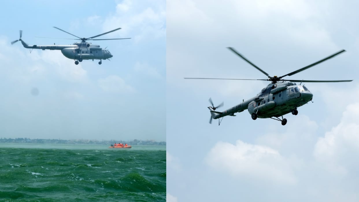 Tested preparation for mega mock drill by rehearsing in land air water