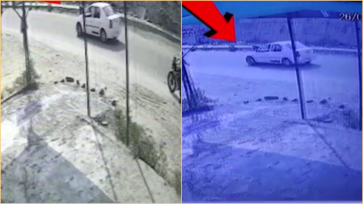 miscreants looted cash from businessman and car ran by hanging the businessman on the bonnet