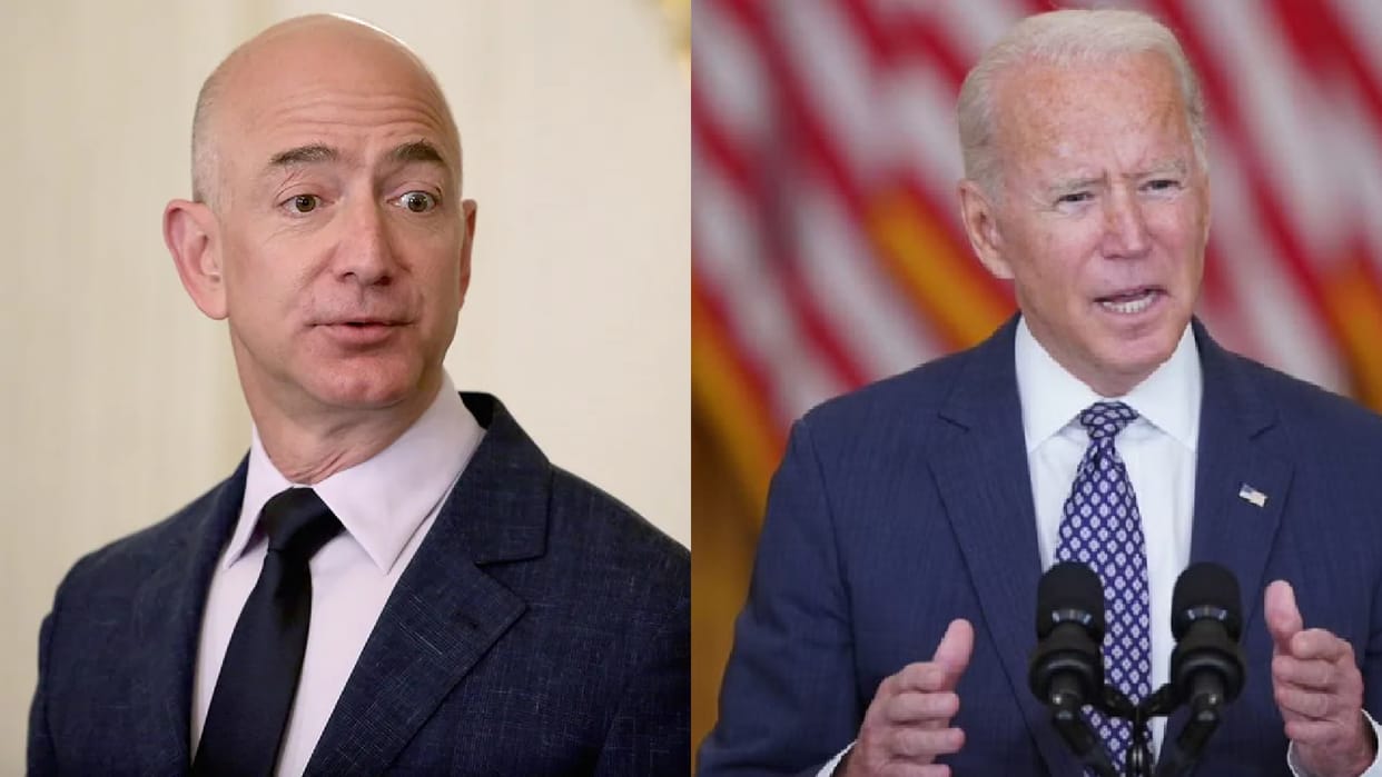 Biden and Amazon chief Jeff Bezos openly argued over the steps being taken by President Joe Biden to deal with inflation