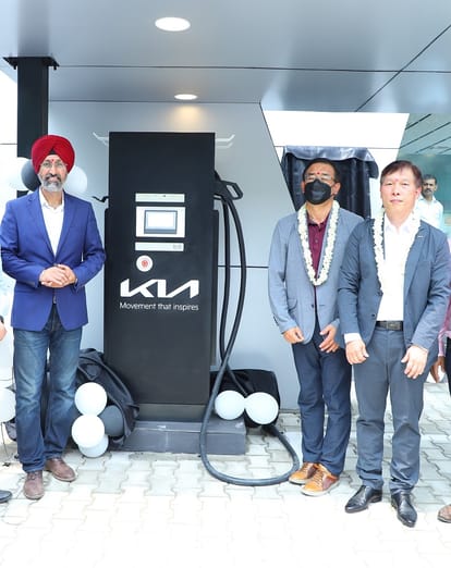 EV Charging Stations in India Kia India inaugurates India’s fastest 150 kWh charger for passenger vehicles in Gurgaon