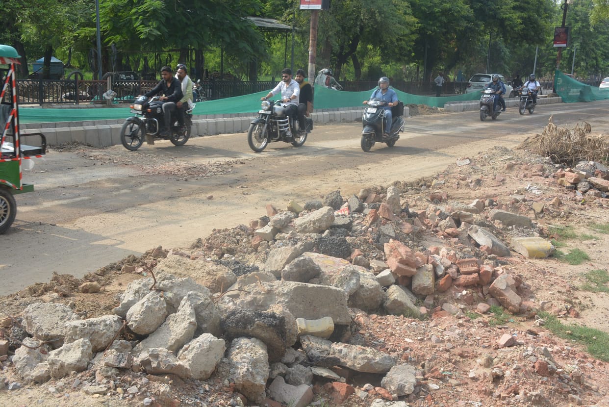This is smart city.. to break, build and then leave unfinished