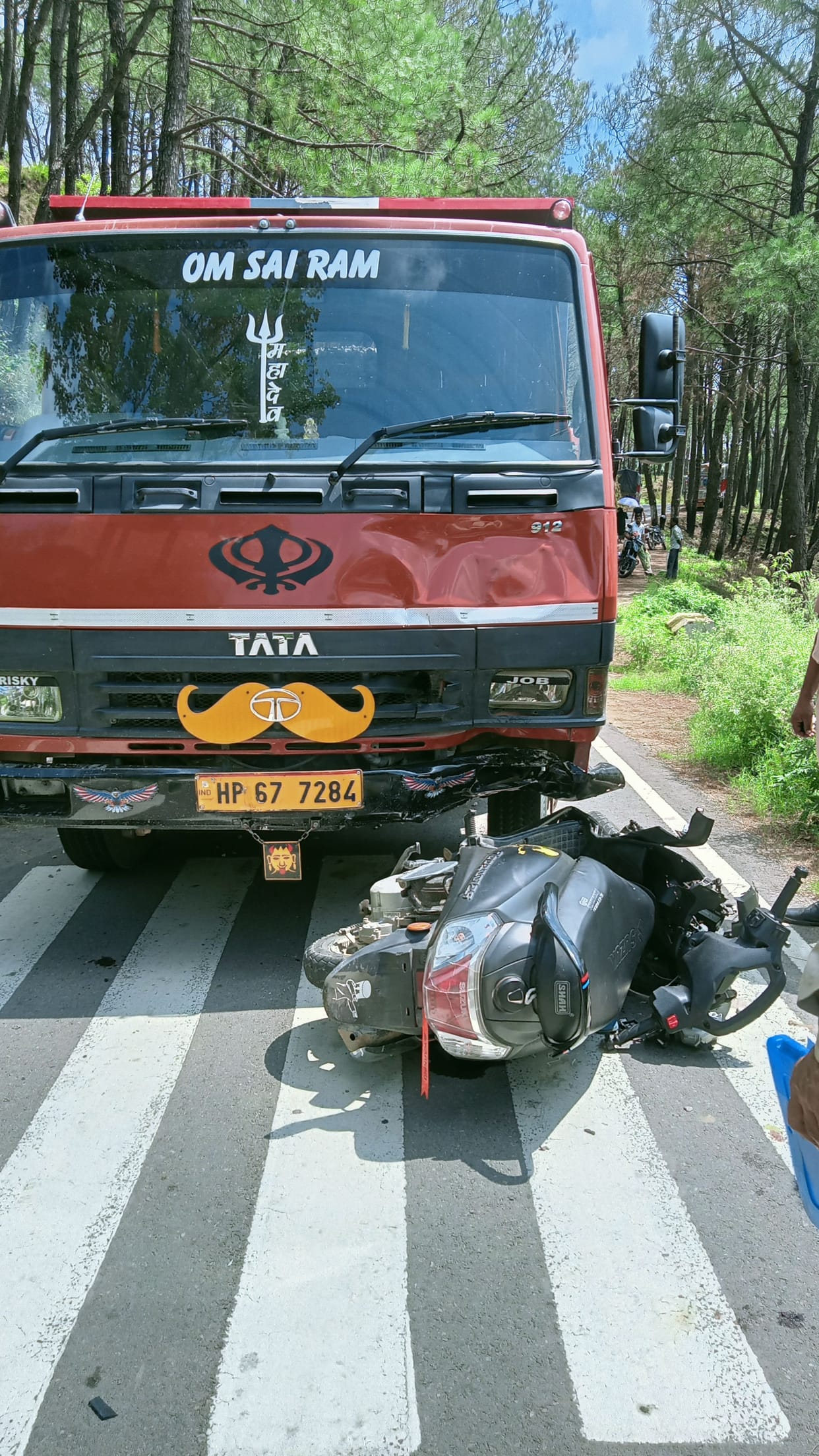 two injured in road accident