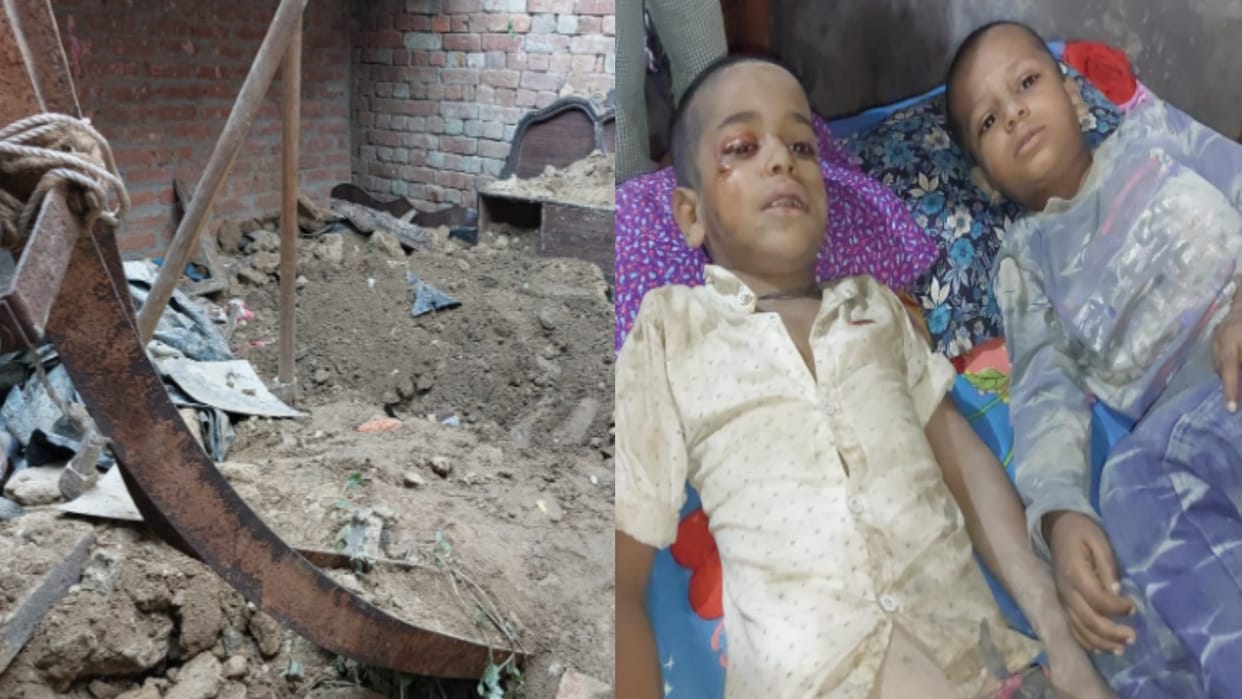 Saharanpur: Accident due to falling roof of house, death of four-year-old innocent child, three injured