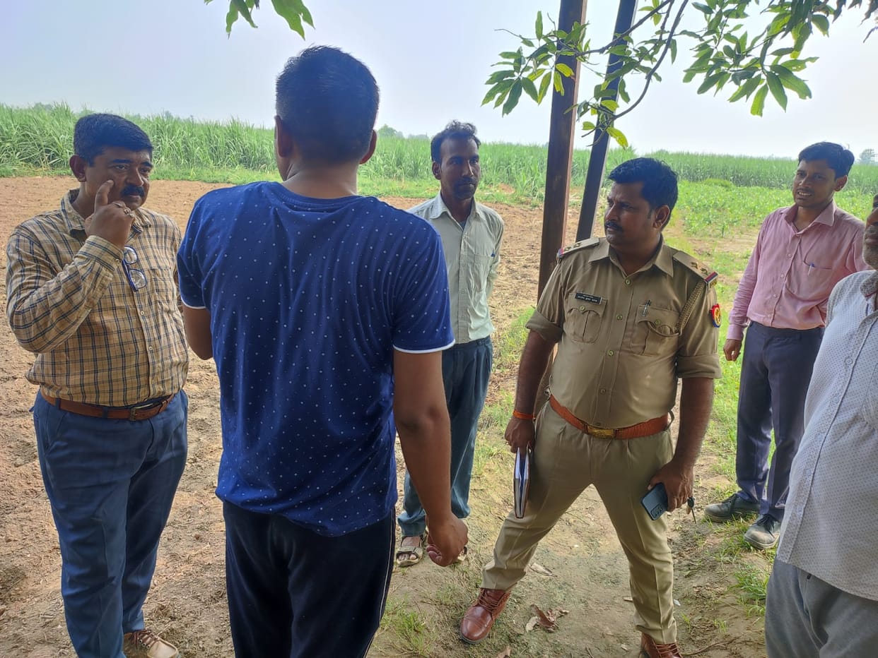 Meerut Crime News : dead body found near vacant plot in kharkhoda