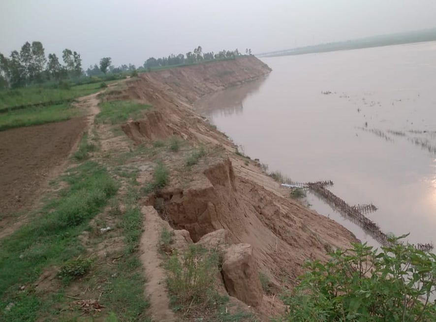 Ganga water level increased in Gauspur