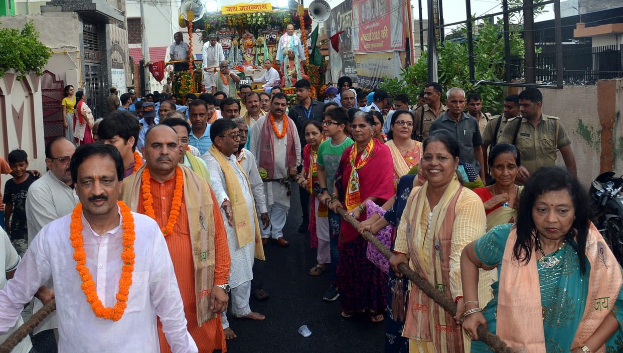 City immersed in reverence, Jagannath's chariot pulled barefoot