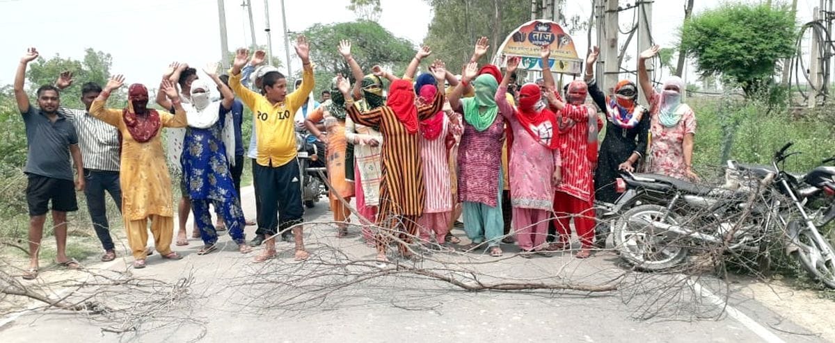 Villagers furious over power shortage, jammed Safidon-Gohana road