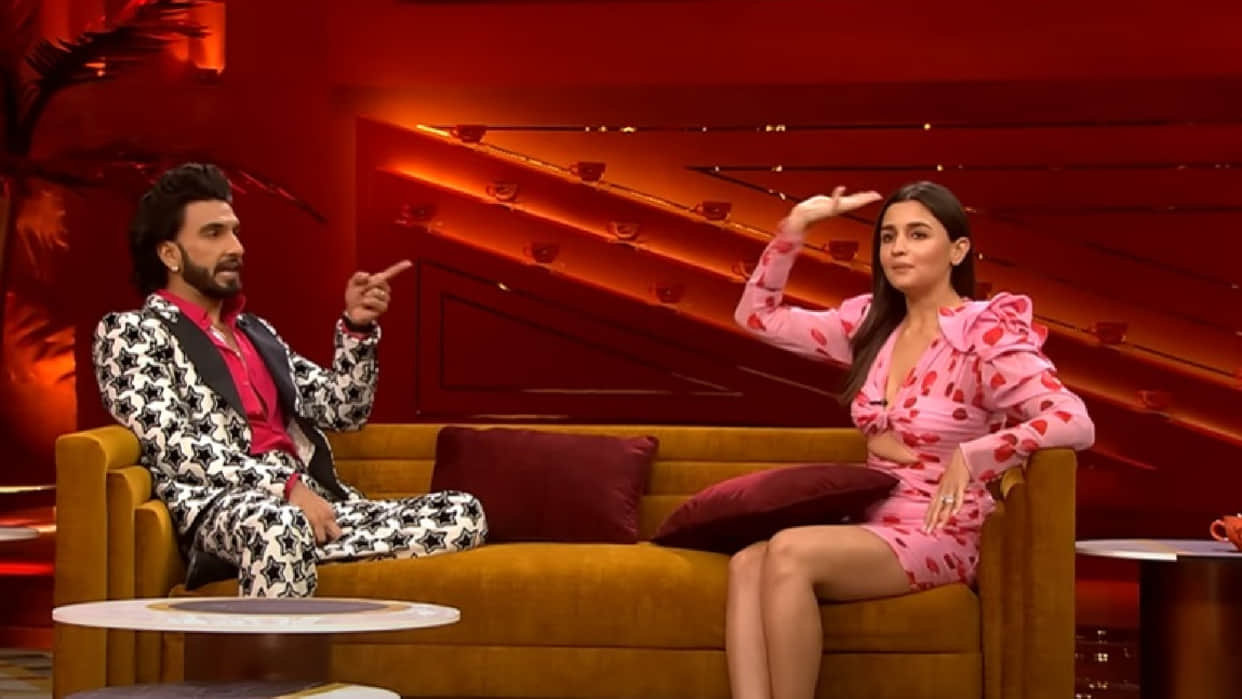 Koffee With Karan 7 First Episode Alia Bhatt Burst Myths About Marriage, Ranveer Singh Walked out of karan johar show