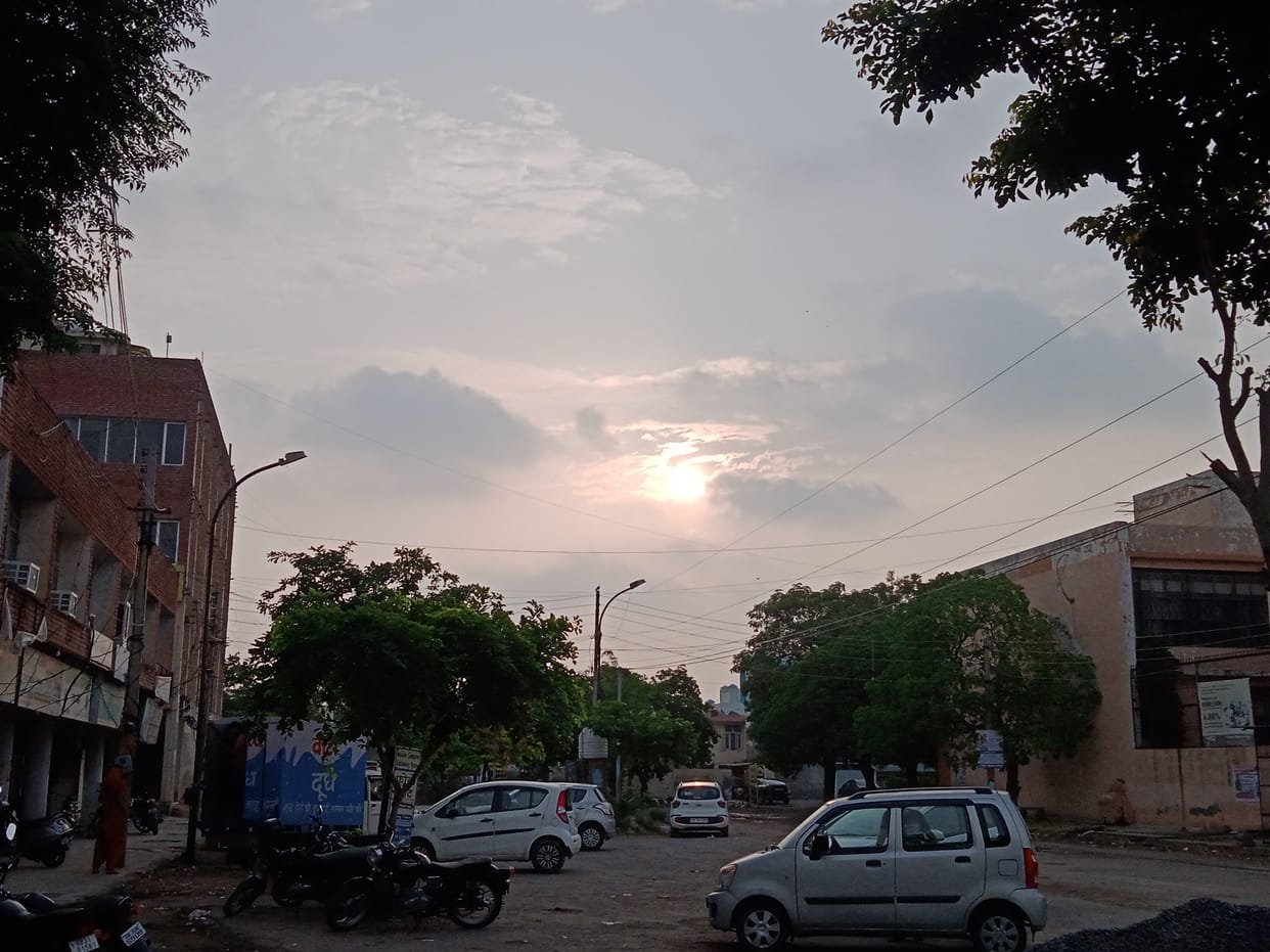 Humidity persecuted throughout the day, sweat left from the harsh sun