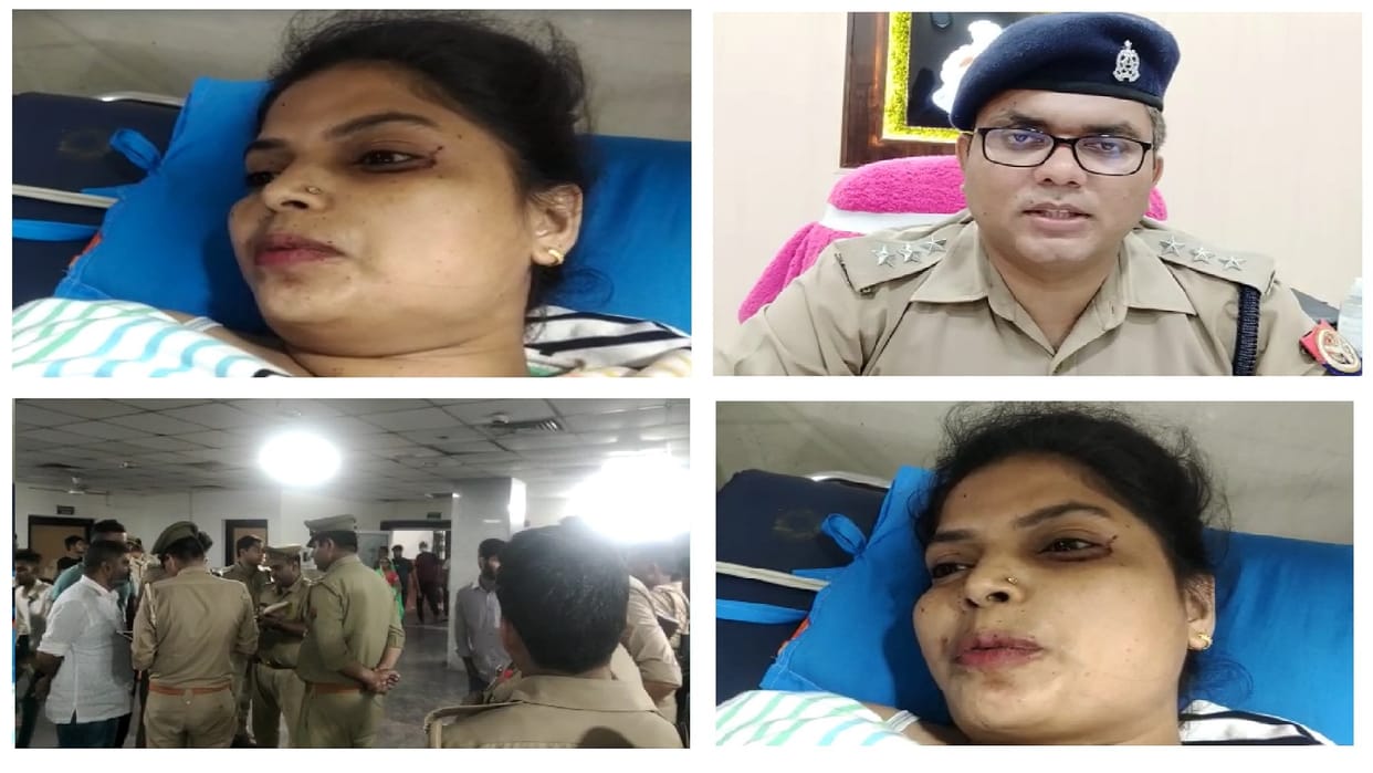 A husband shot his wife drunk in Aligarh s Civil Lines police station area