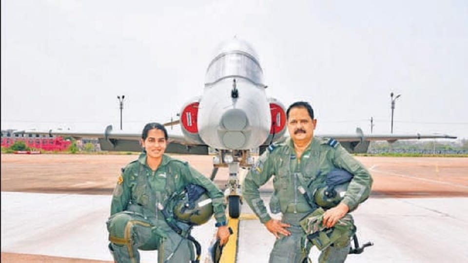 Fighter pilots Air Commodore Sanjay Sharma and Flying Officer Ananya created history in IAF