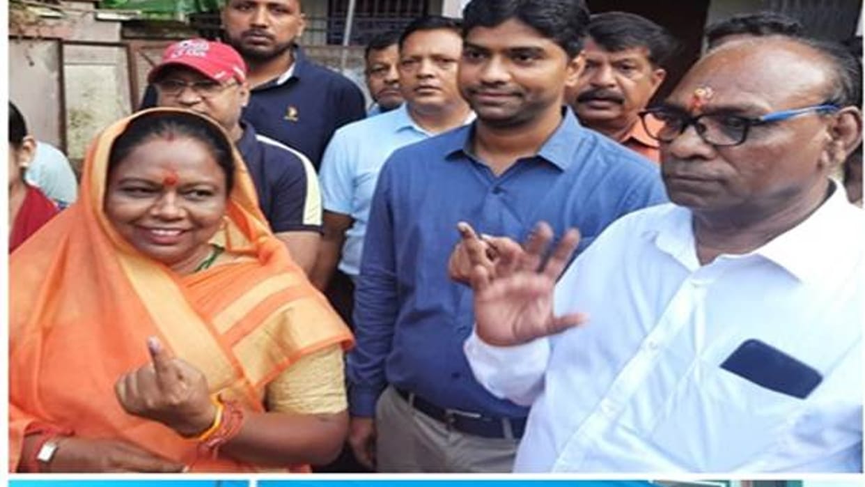 MP Local Body Election: Voting begins in 133 urban bodies in the first phase, Bhopal BJP mayoral candidate Malti Rai casts her vote
