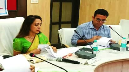 BJP MP Hema Malini reviews development works in Mathura