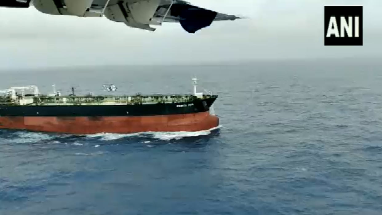 Indian Coast Guard has rescued all 22 crew members from distressed merchant vessel MT Global King