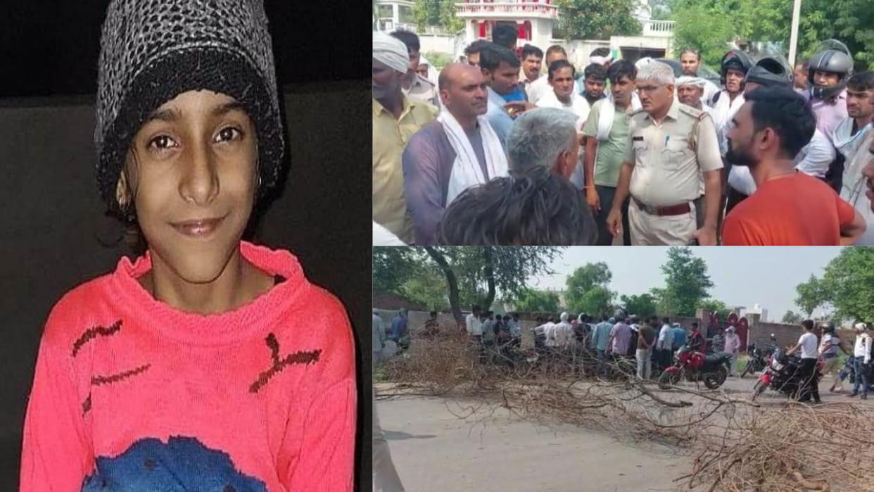 Student dies after being hit by a school bus while crossing the road in Rewari