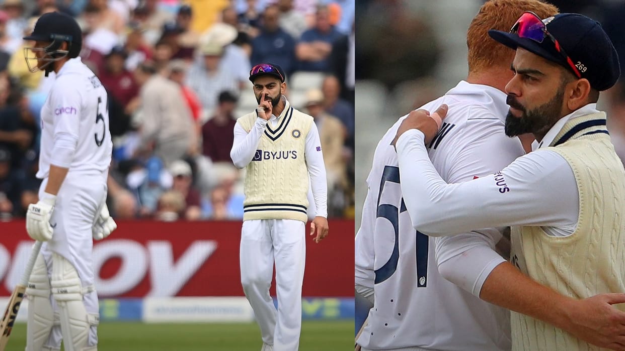England Cricket trolls virat Kohli after Edgbeston test on heated exchange with jonny bairstow
