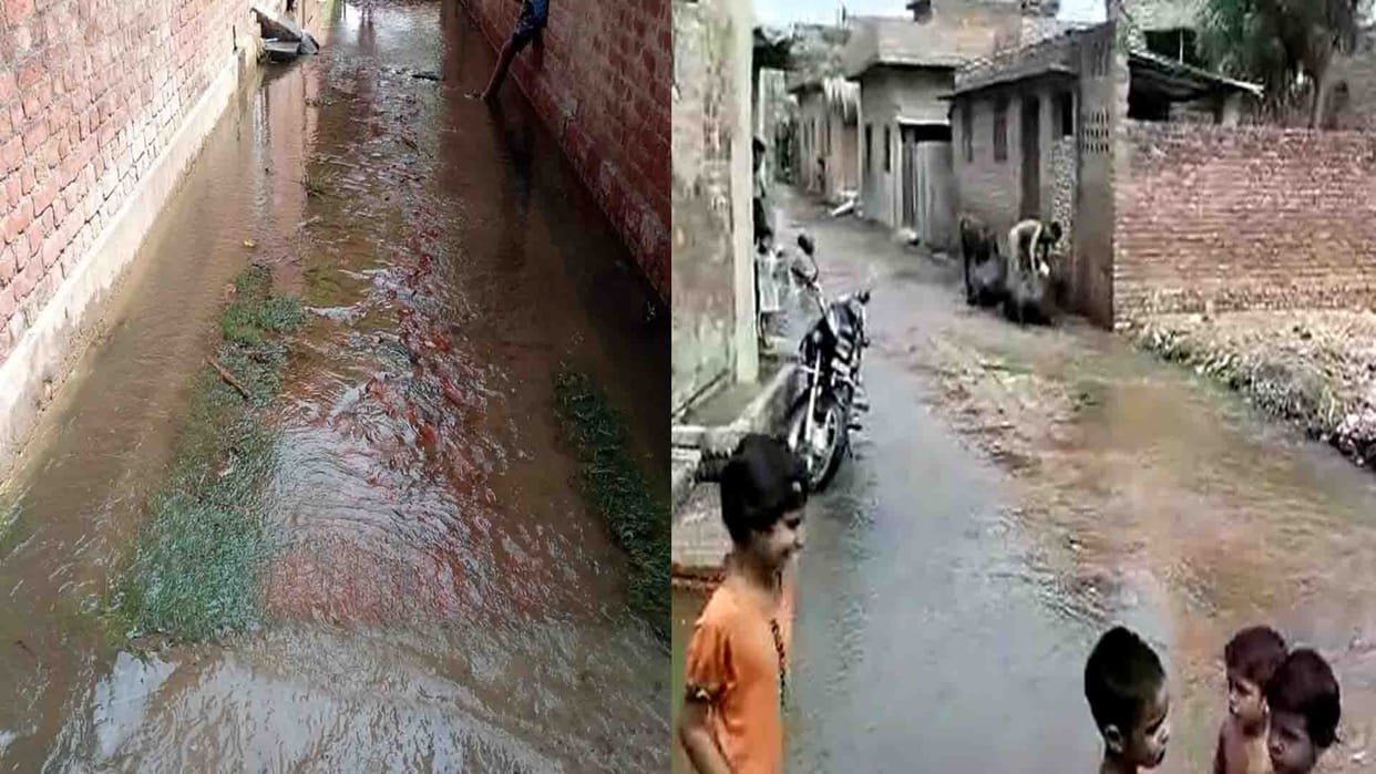 Hardoi News: Water entered the village due to minor cutting