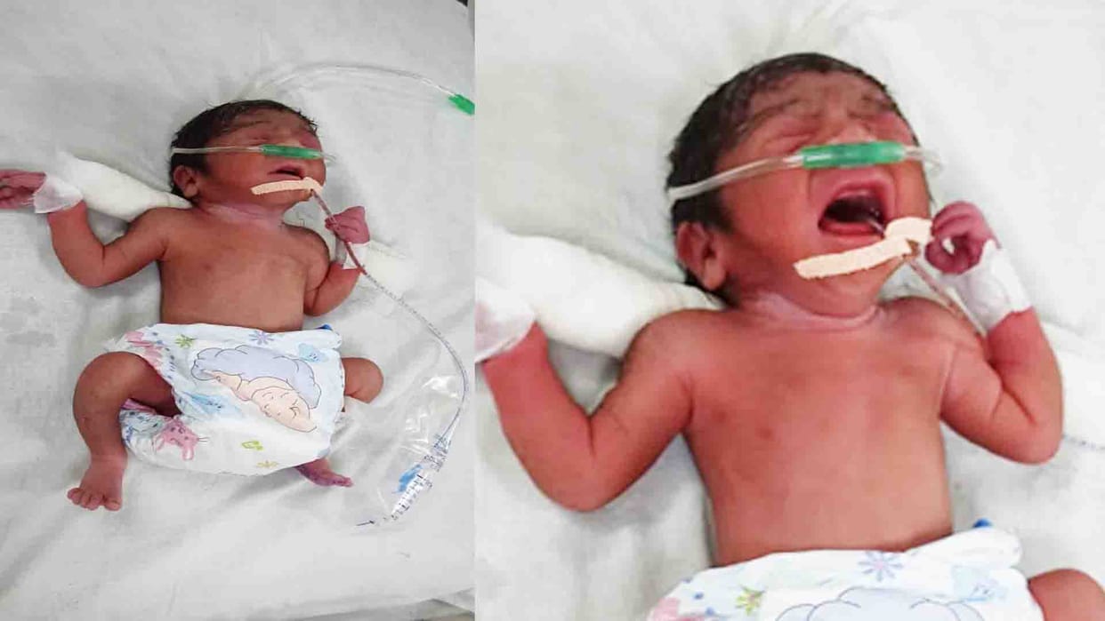 Kanpur: newborn was not breathing, nursing students saves child's life