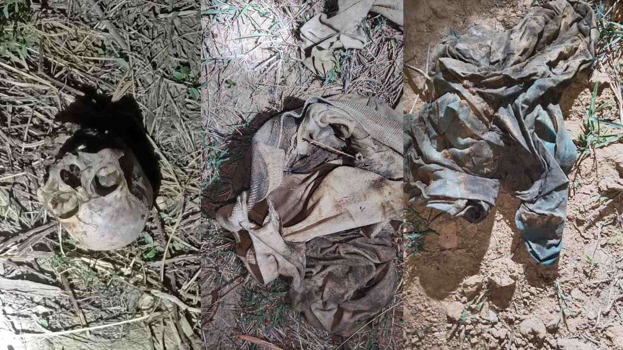 Hamirpur: Male skeleton found under a tree in the field