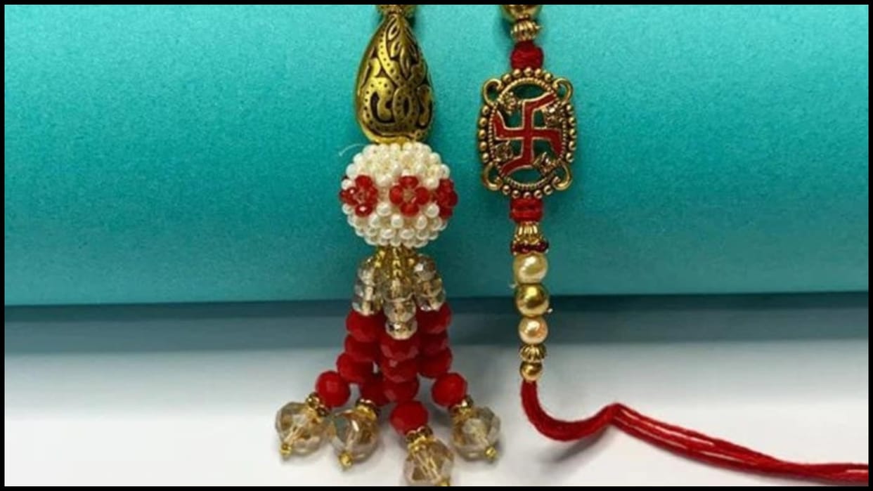 rakhi celebrations lumba rakhi for sister in law at rakshabandhan festival