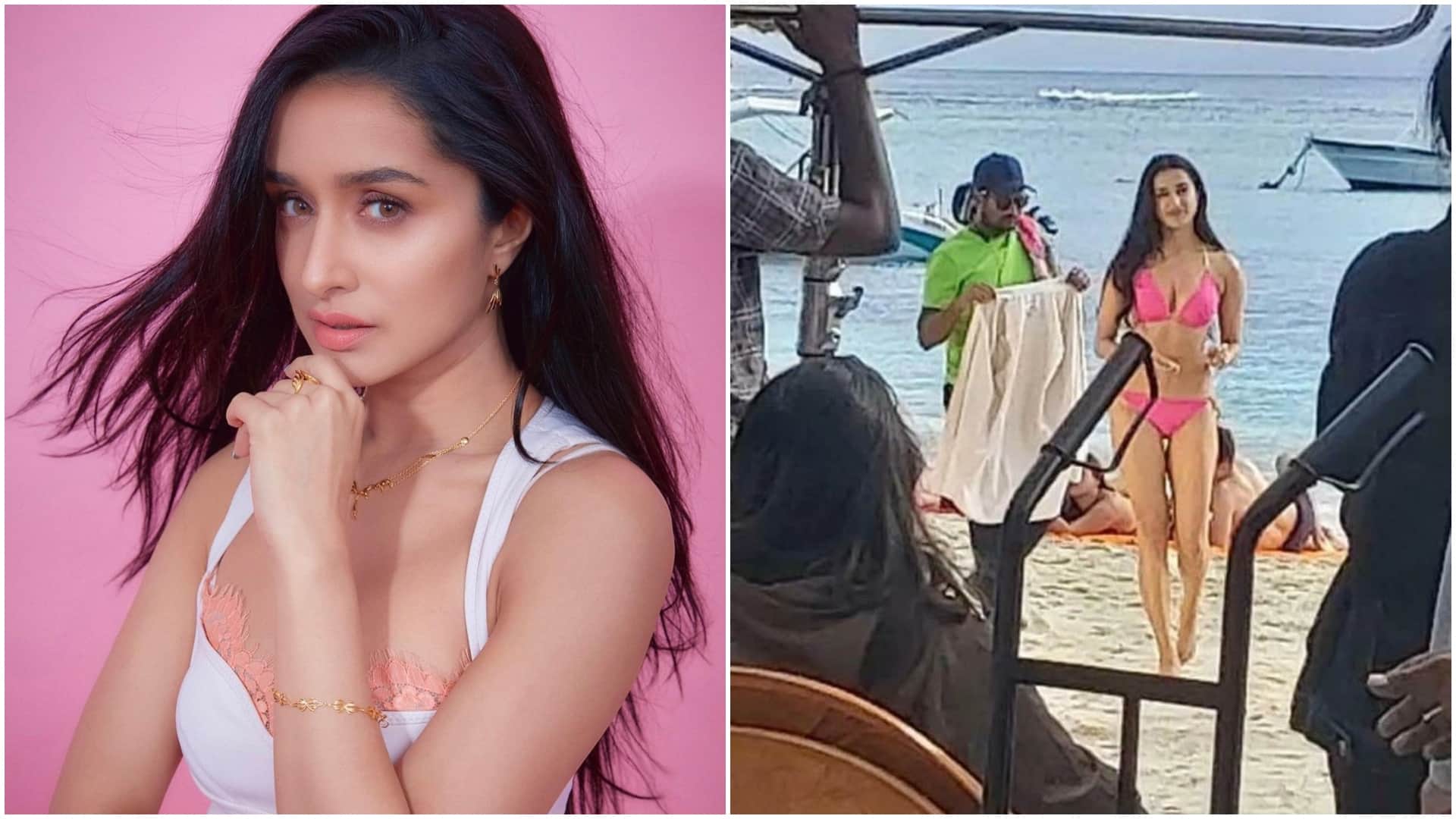 Shraddha Kapoor Bikini Photo leaked from the sets of Luv Ranjan romantic comedy film with ranbir kapoor