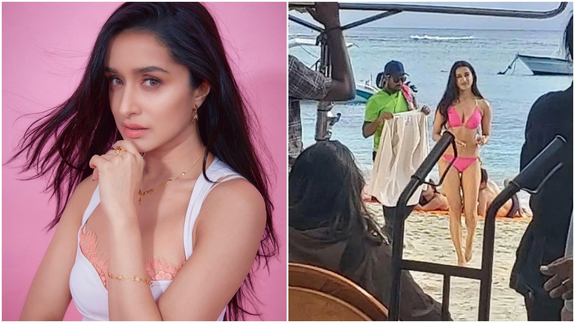 Shraddha Kapoor Bikini Photo leaked from the sets of Luv Ranjan romantic comedy film with ranbir kapoor