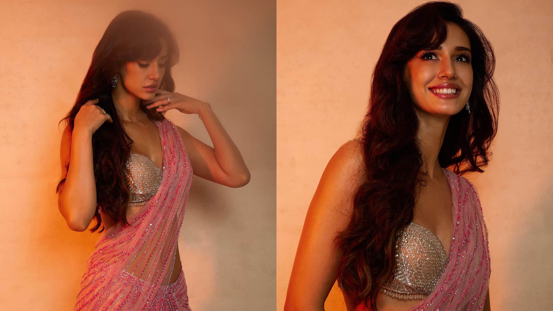 Actress Disha Patani Glamorous Look In Saree See in Pictures News in Hindi