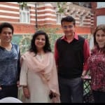 सचिन तेंदुलकर, डोना गांगुली, सौरव गांगुली और अंजलि तेंदुलकर