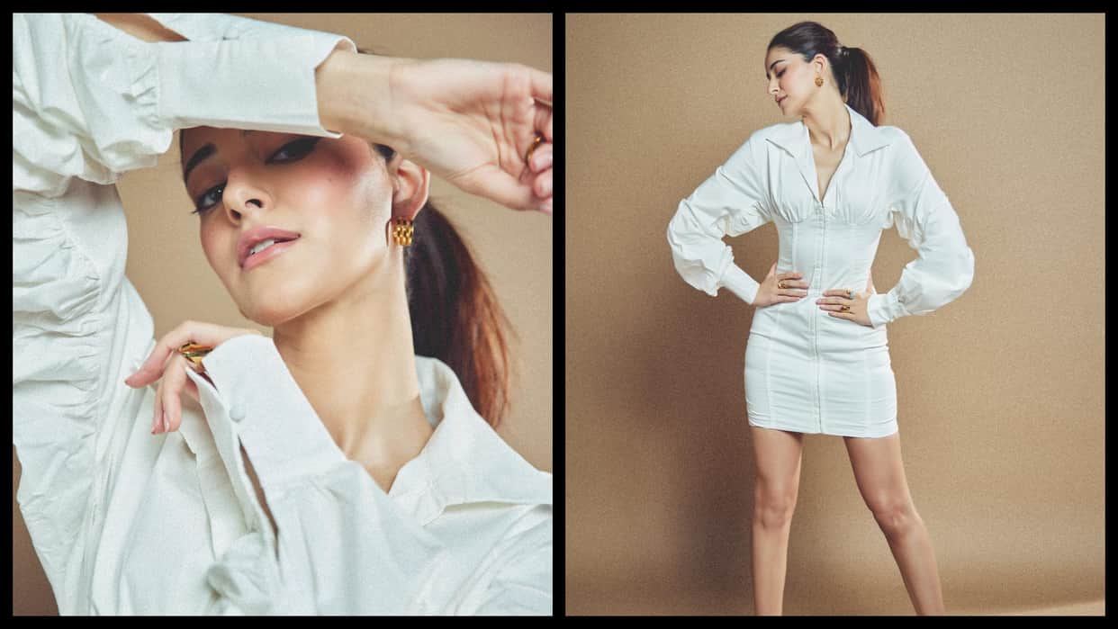 Ananya Pandey Liger Fame Actess latest Photoshoot in white dress getting viral