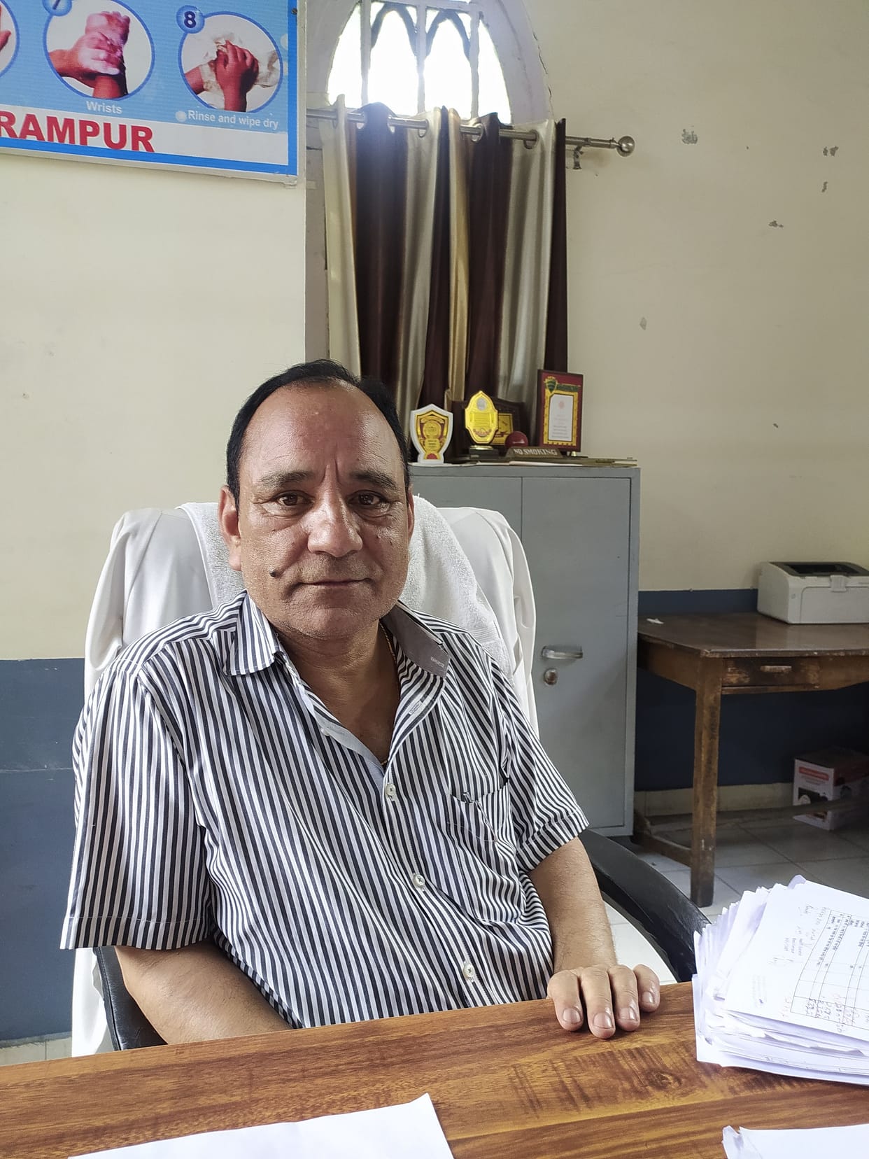 kuldeep negi take charge of tahsildar sarswati nagar