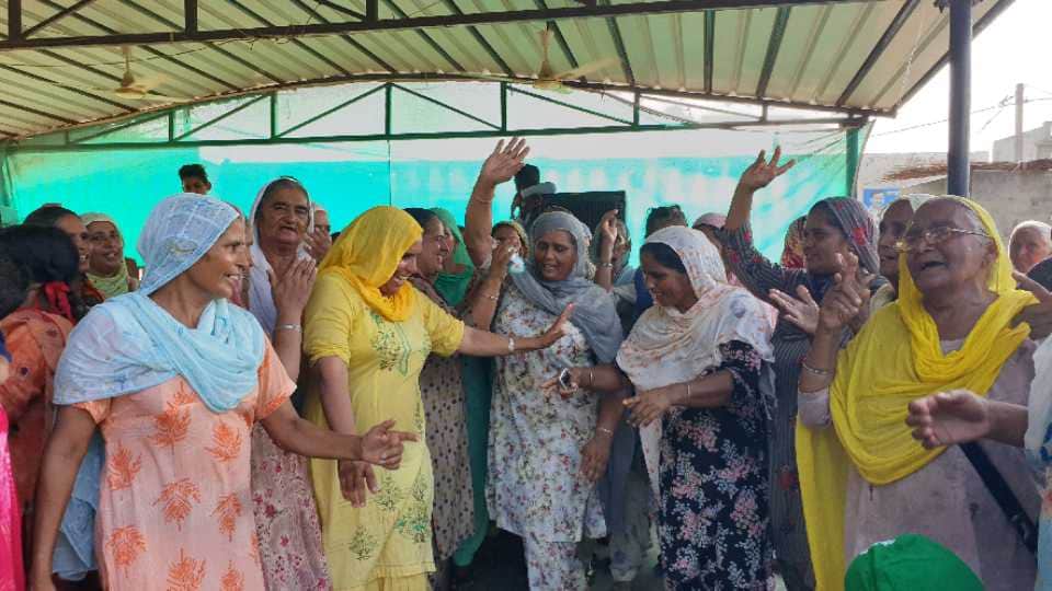 Celebration at Native village on wedding of CM Bhagwat Mann