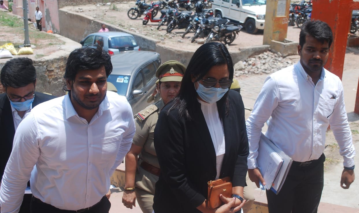 Hathras: The appearance of the four accused in the famous daughter case