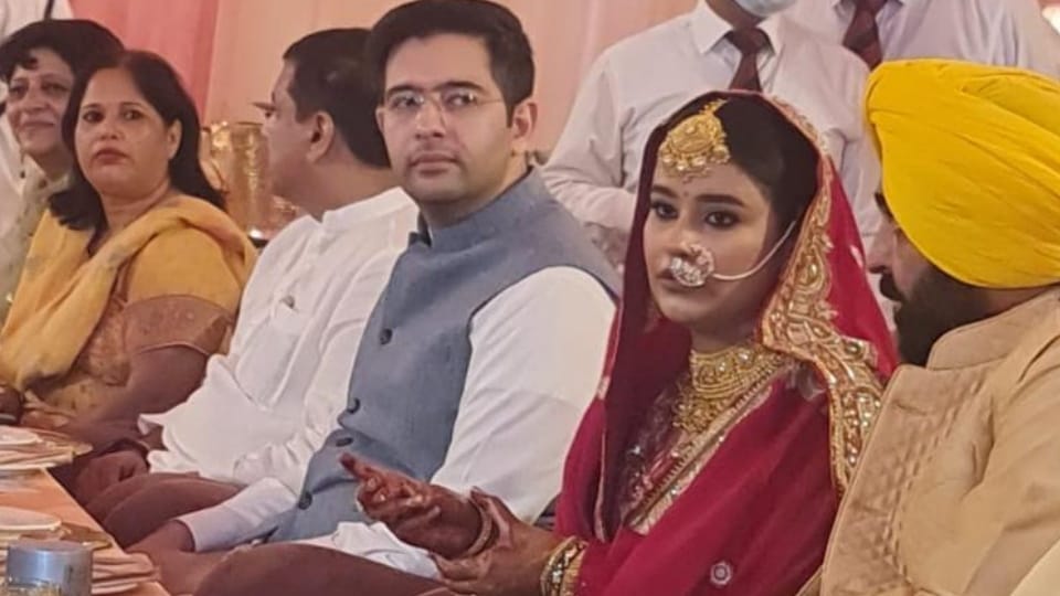 Punjab CM Bhagwant Mann marry with Haryana Dr. Gurpreet Kaur in Chandigarh 