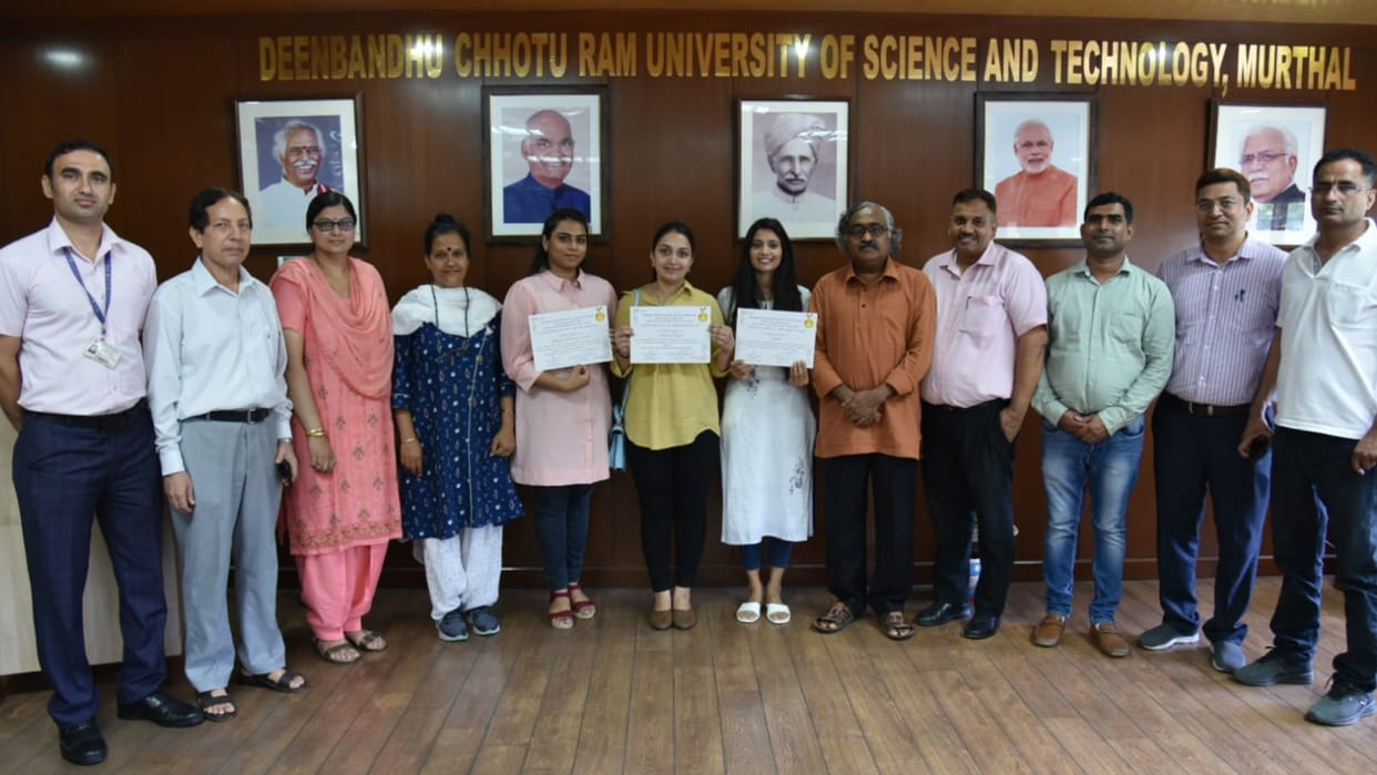 Three students of Deenbandhu Chhotu Ram University of Science and Technology will do research in America