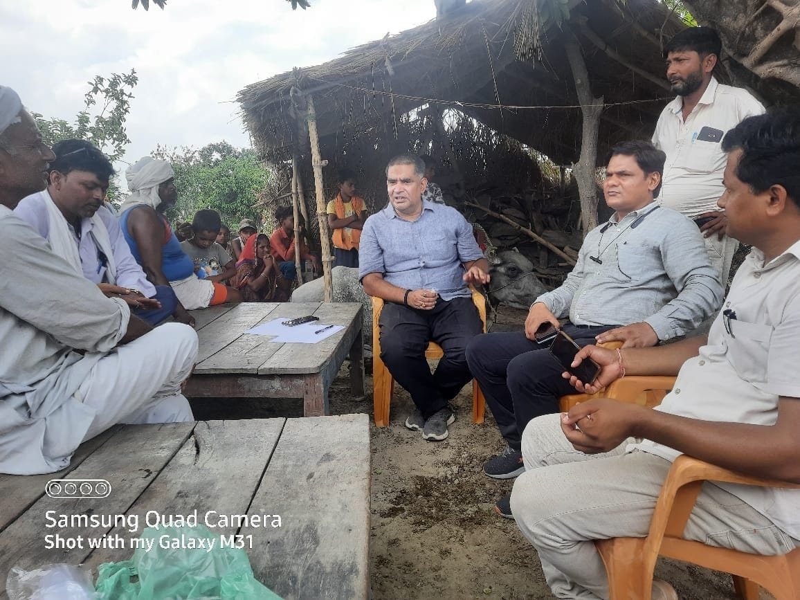 Waiting for the land to shelter the flood affected