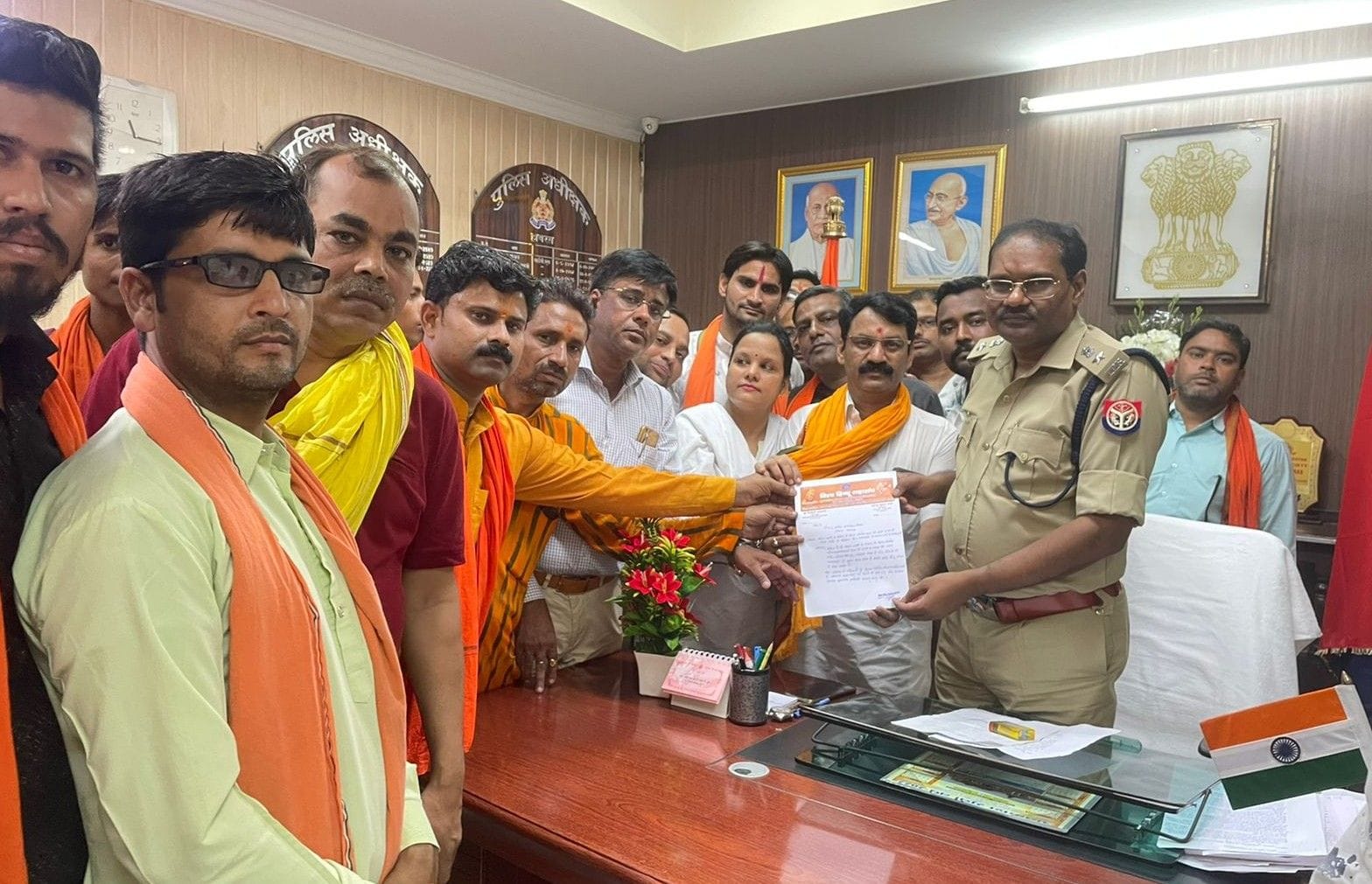 Hathras: Memorandum submitted regarding the controversial poster of Maa Kali