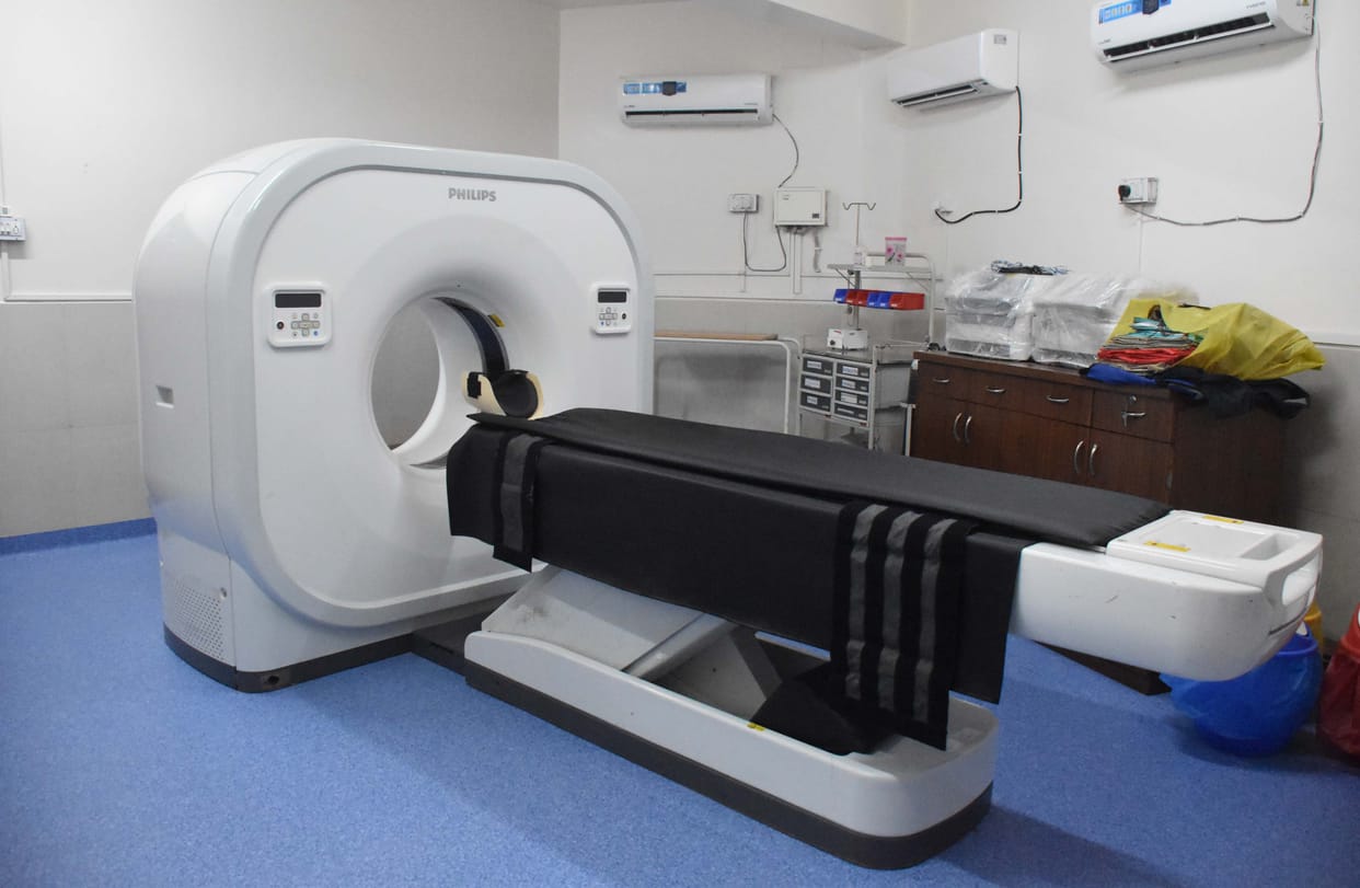CT scan could not be started in regional hospital