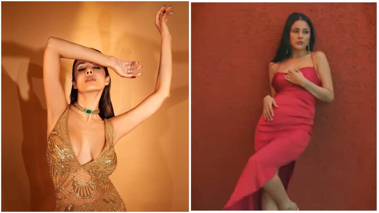 Photos of the Day: Malaika Arora killer looks in a deep neck gown and Shehnaaz bold avatar Sara Ali Khan in London Urvashi Rautela Farhan Akhtar Akshara Singh
