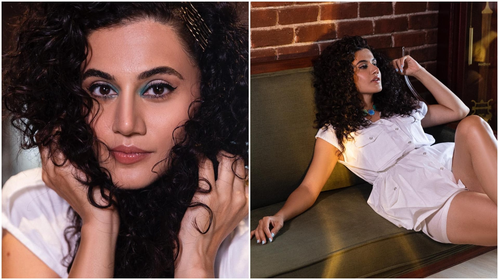 taapsee pannu look stunnig in her latest photos in white white dress shared on instagram