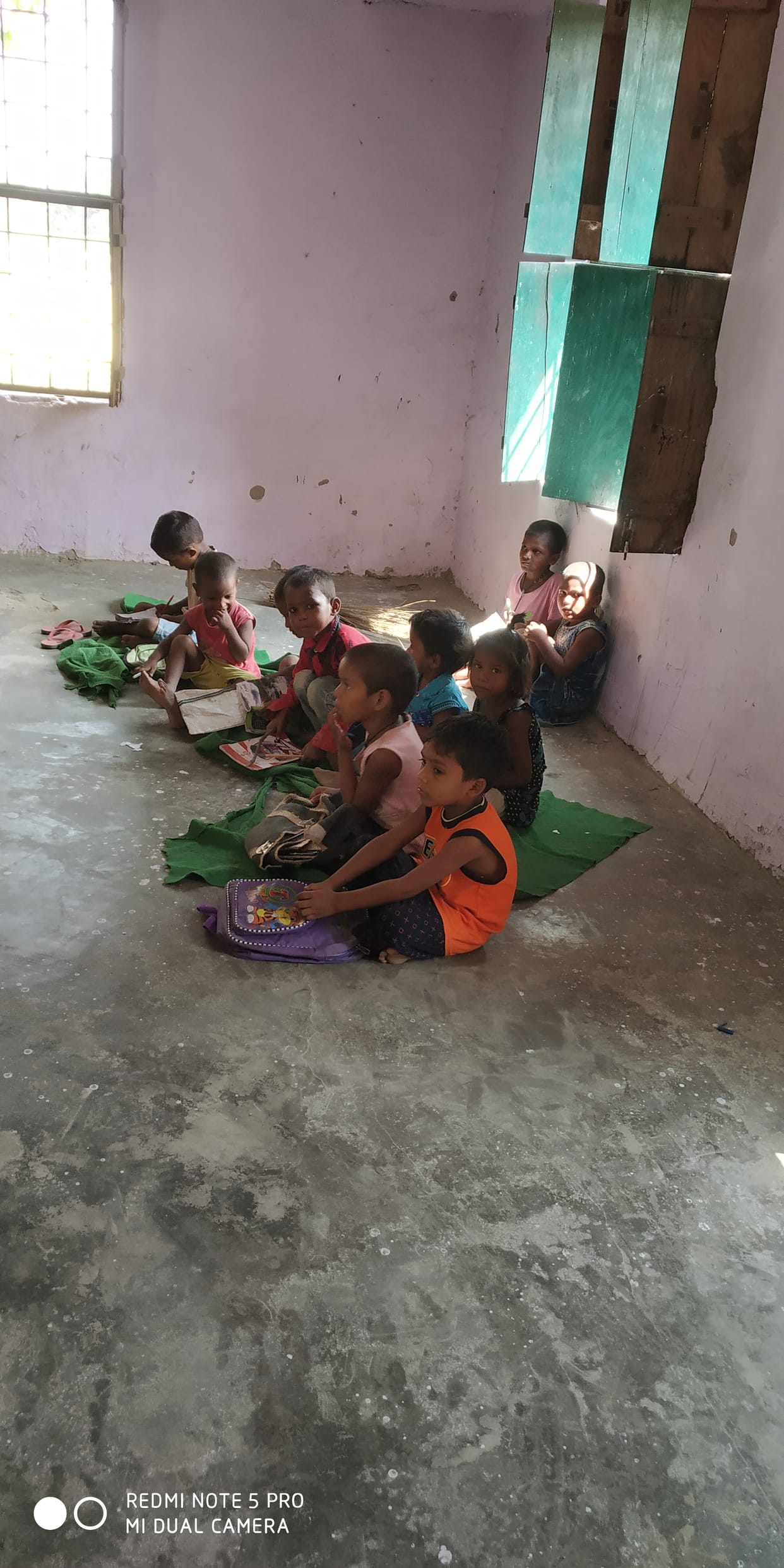 Children waiting to get refreshments