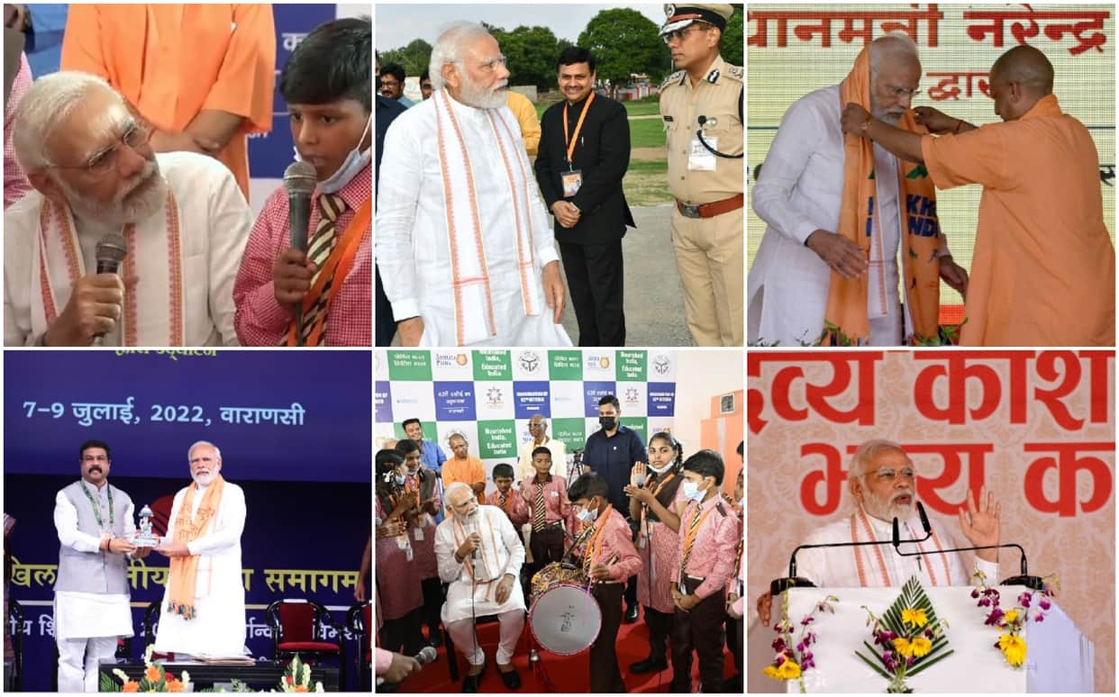 PM Modi in Varanasi interacts with children academicians and public see special moments in pictures