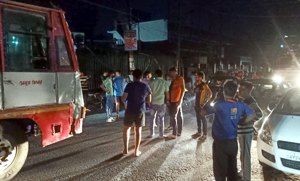 In the midst of scorching heat, people were suffering all night without electricity