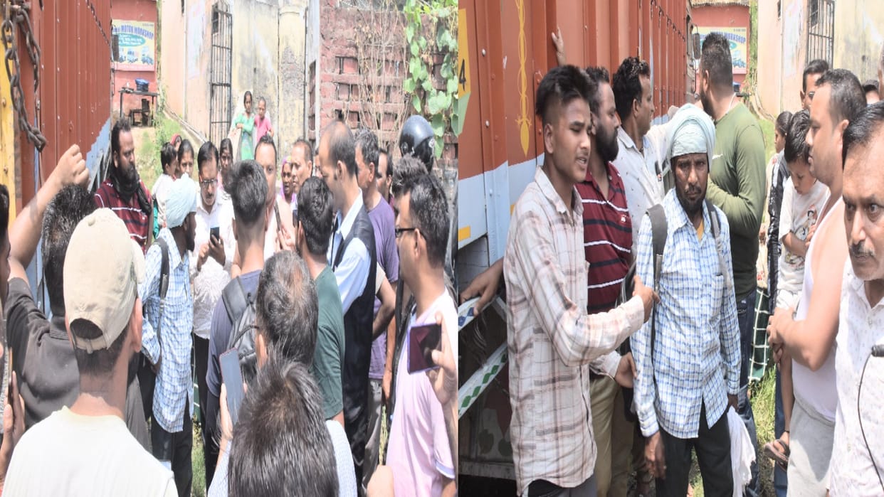 Attempted kidnapping of child, angry people beat up accused, handed over to police in una himachal