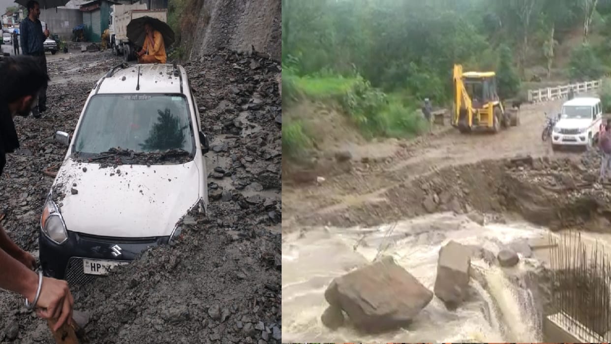 Cloudburst reported in Chamba district cowsheds washed away Due to heavy rain road near Bhated bridge damaged