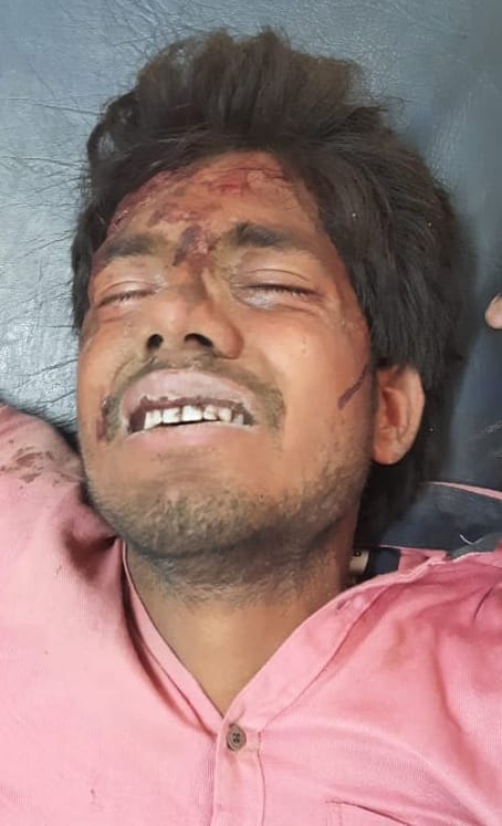 Tempo overturned due to collision with unknown vehicle, farmer died