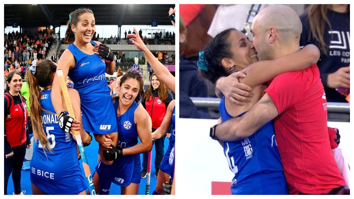 FIH Womens Hockey World Cup Chile Player Proposes To Boyfriend After Scoring Against Netherlands video watch