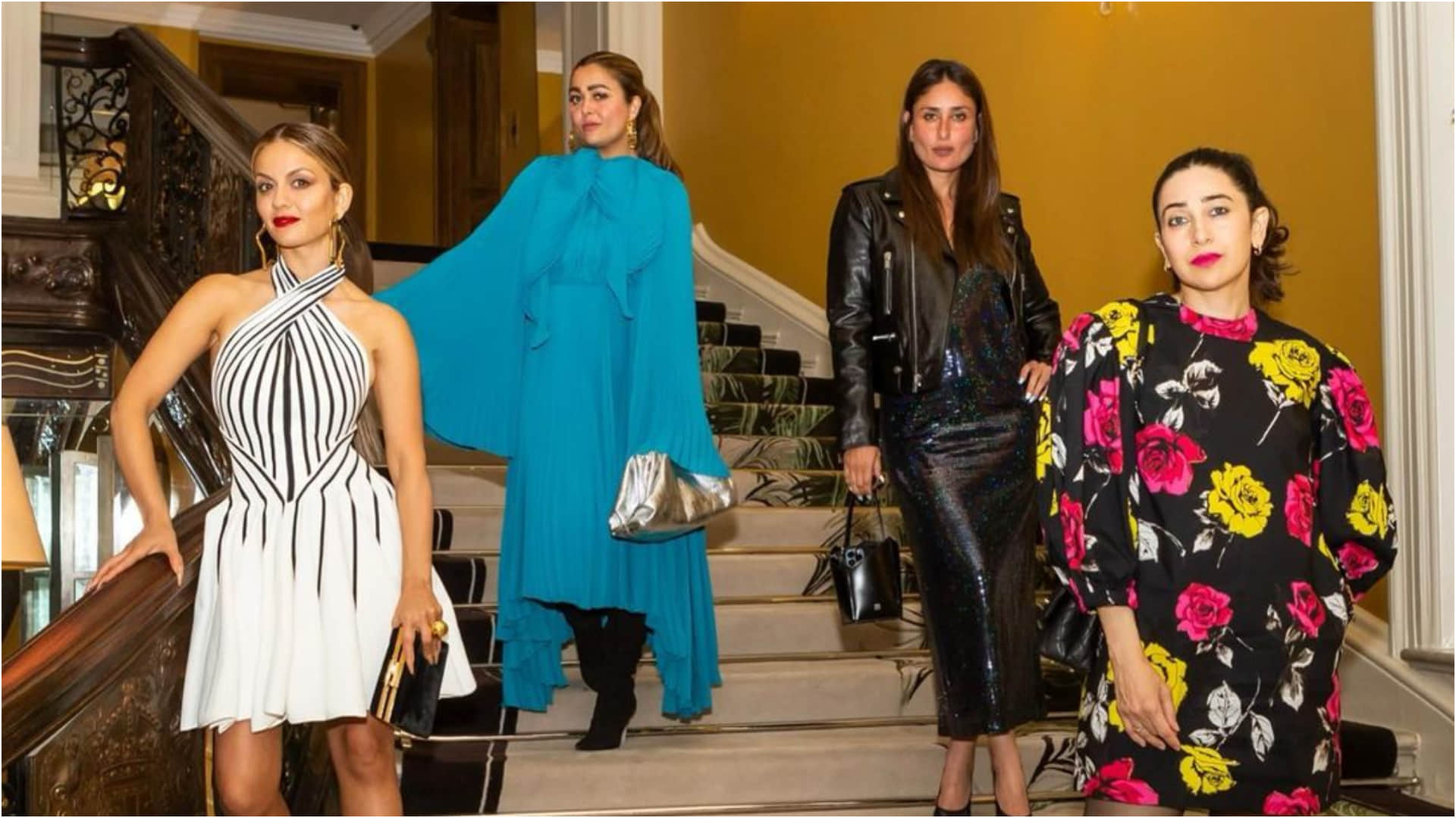 kareena kapoor karisma kapoor with girl squad enjoying in london super stylish look