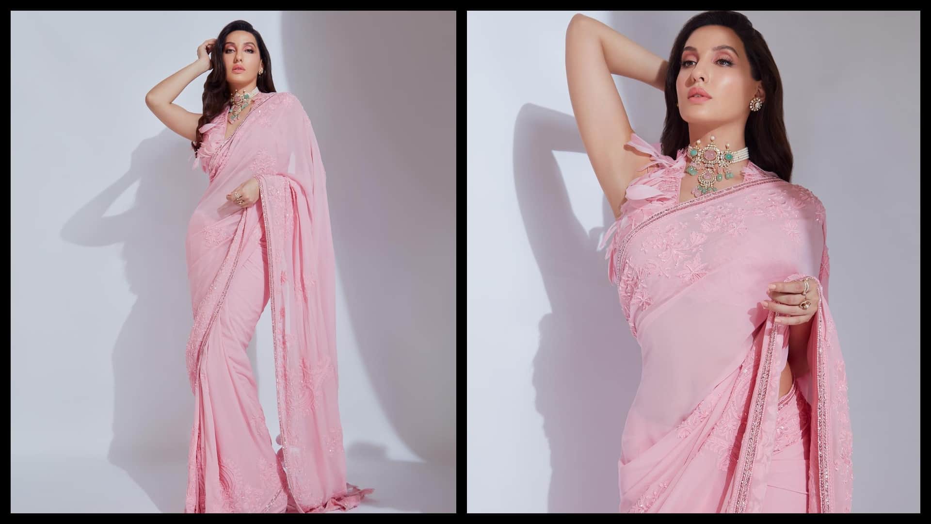 Photos Of The Day Monalisa hot avatar in a deep neck blouse and Nora killer looks palak tiwari lisa hydon read todays  celebrity update