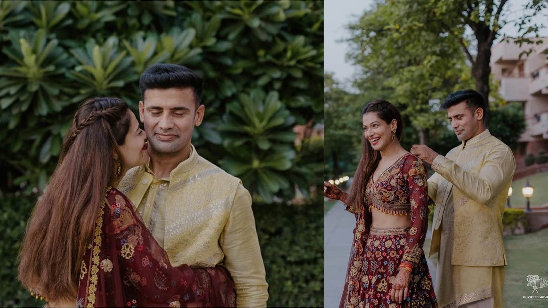 payal rohatgi and sangram singh pre wedding romantic photoshoot see pics
